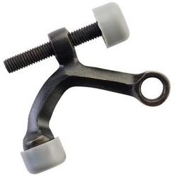 2-3/8 x 1-3/4 Inch Hinge Pivot Stop, Medium Bronze
