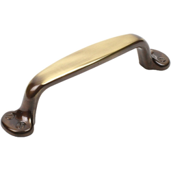 Yukon 4 Inch Center to Center Polished Antique Cabinet Pull