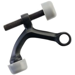 2-3/8 x 1-3/4 Inch Hinge Pivot Stop, Flat Black