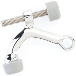 2-3/8 x 1-3/4 Inch Hinge Pivot Stop, Polished Chrome