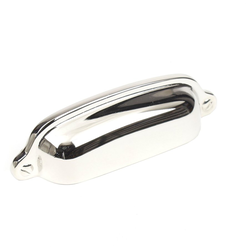 Yukon 3 Inch Center to Center Polished Nickel Cabinet Cup Pull