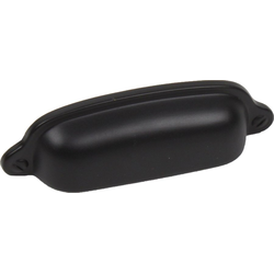 Glamour Cup Pull 3 inch Center to Center Matte Black