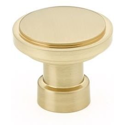 1-1/4 Inch Diameter Haydon Cabinet Knob, Satin Brass