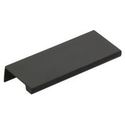 3 Inch Center to Center Edge Cabinet Pull, Flat Black