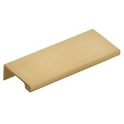 3 Inch Center to Center Edge Cabinet Pull, Satin Brass