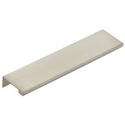 6 Inch Center to Center Edge Cabinet Pull, Satin Nickel