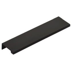 6 Inch Center to Center Edge Cabinet Pull, Flat Black