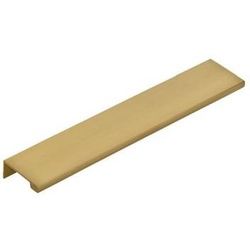 8 Inch Center to Center Edge Cabinet Pull, Satin Brass