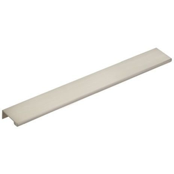 12 Inch Center to Center Edge Cabinet Pull, Satin Nickel