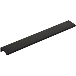 12 Inch Center to Center Edge Cabinet Pull, Flat Black