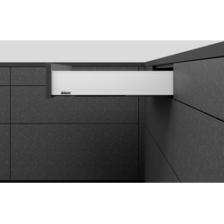 14 Inch Length Series M LEGRABOX Soft Close Metal Drawer System Kit, 125 lbs Load Capacity, Silk White Matte