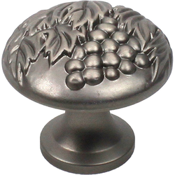 Vineyard 1-3/8 Inch Diameter Antique Nickel Cabinet Knob