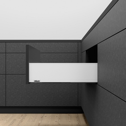 14 Inch Length Series K LEGRABOX Soft Close Metal Drawer System Kit, 125 lbs Load Capacity, Silk White Matte