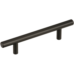 Bar Pulls 3-3/4 Inch Center to Center Black Bronze Cabinet Pull (Handle)