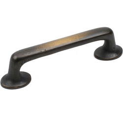 Whistler 4 Inch Center to Center Antique Iron Cabinet Pull