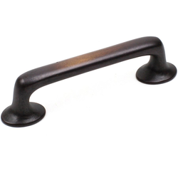 Whistler 4 Inch Center to Center Aged Bronze Cabinet Pull