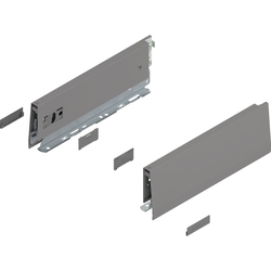 11 Inch Length MERIVOBOX M Height Drawer Profile Left/Right Set, Indium Gray Matte