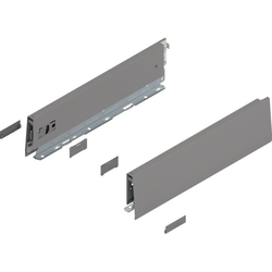 14 Inch Length MERIVOBOX M Height Drawer Profile Left/Right Set, Indium Gray Matte