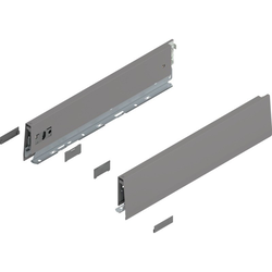16 Inch Length MERIVOBOX M Height Drawer Profile Left/Right Set, Indium Gray Matte