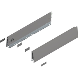 18 Inch Length MERIVOBOX M Height Drawer Profile Left/Right Set, Indium Gray Matte