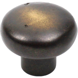 Whistler 1-5/8 Inch Diameter Antique Iron Cabinet Knob