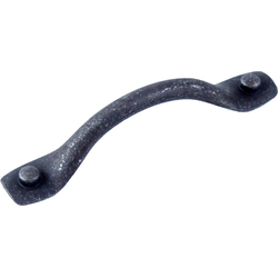 Raw Authentic Pull 5-1/16 inch Center to Center Matte Black Steel