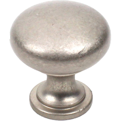Glacier 1-3/16 Inch Diameter Weathered Nickel Cabinet Knob