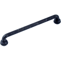 Raw Authentic Pull 6-5/16 inch Center to Center Matte Black Steel