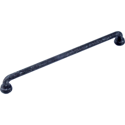 Raw Authentic Pull 8-13/16 inch Center to Center Matte Black Steel