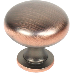 Lisbon 1-3/16 Inch Diameter Antique Bronze/Copper Cabinet Knob