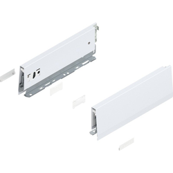 11 Inch Length MERIVOBOX M Height Drawer Profile Left/Right Set, Silk White Matte
