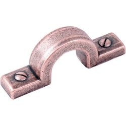 Raw Authentic Pull 1-1/4 inch Center to Center Aged Matte Red Copper
