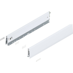 20 Inch Length MERIVOBOX M Height Drawer Profile Left/Right Set, Silk White Matte