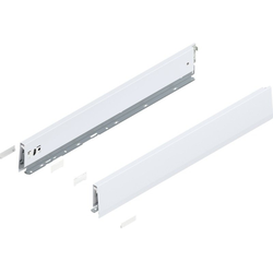24 Inch Length MERIVOBOX M Height Drawer Profile Left/Right Set, Silk White Matte