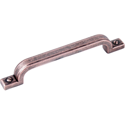 Raw Authentic Pull 5-1/16 inch Center to Center Aged Matte Red Copper