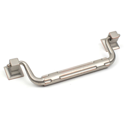 Medieval 5-1/16 Inch Center to Center Weathered Nickel/Copper Cabinet Bail Pull