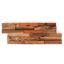 Relic 3D Teak Wood Wall Panels 21-1/4 x 7 x 3/4 Inch, Teak