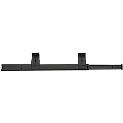 16 Inch Length 3/4 Extension Keyboard Slide With 75 Lbs Weight Rating, Pair, Ebony Black