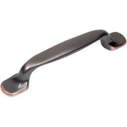 Lisbon 3-3/4 Inch Center to Center Antique Bronze/Copper Cabinet Pull
