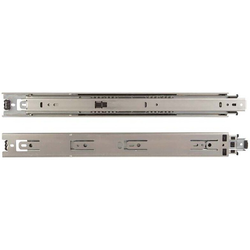 12 Inch Length Full Extension Side Mount Drawer Slide With 100 Lbs Weight Polybagged, Pair, Zinc