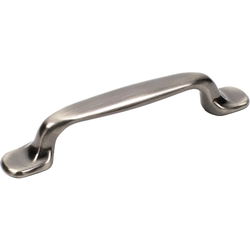 Lisbon 3-3/4 Inch Center to Center Brushed Black Nickel Cabinet Pull