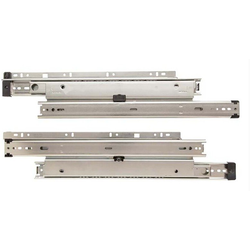 22 Inch Length Full Extension Side Mount Drawer Slide With 150 Lbs Weight Capacity, Pair, Zinc