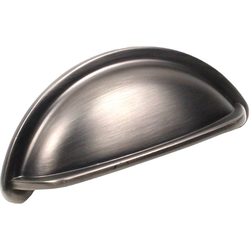 Lisbon 3 Inch Center to Center Antique Pewter Cabinet Cup Pull