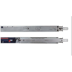 20 Inch Length Soft-Close Overtravel Side Mount Drawer Slide With 140 Lbs Weight Capacity, Pair, Zinc