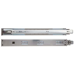  KV 16 Inch Length Push-to-Open Side Mount Drawer Slide, Full Extension with 100 Lbs Weight Capacity, Pair, Zinc