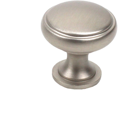 Regal 1-3/16 Inch Diameter Dull Satin Nickel Cabinet Knob