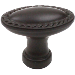 Hawthorne 1-3/8 Inch Diameter Oil Rubbed Bronze Cabinet Knob