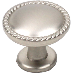 Hawthorne 1-1/4 Inch Diameter Dull Satin Nickel Cabinet Knob