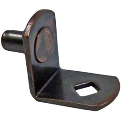 1/4 Inch Diameter Pin Angle Shelf, Walnut
