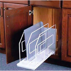 9 Inch Length Rollout Tray Divider, White